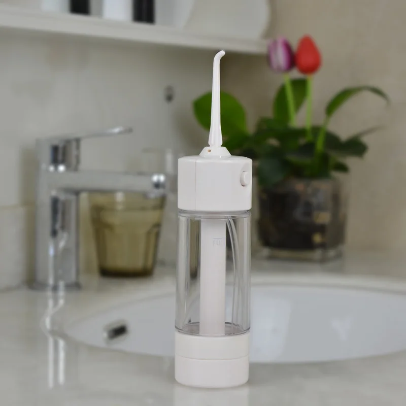 Abs Novo portatil Irrigador Oral Limpar a Boca Lavar O Seu Dente agua Manual De irrigaçao Dental Flosser Sem Eletricidade | Бытовая