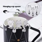 Милая кошка, ложка, столовые приборы, инструменты для питья, чайная ложка, кухонные приборы, столовые приборы, чайные ложки, аксессуары для кофе