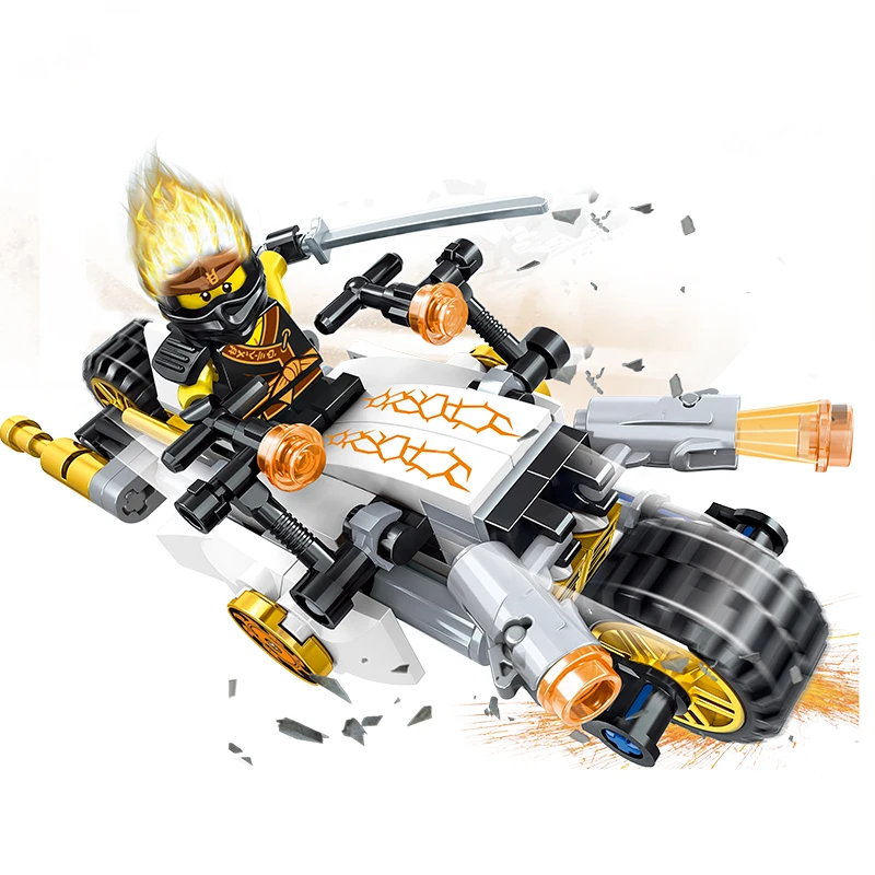 Строительные блоки ninjagoo для мотоцикла совместимые с фигурами детские игрушки