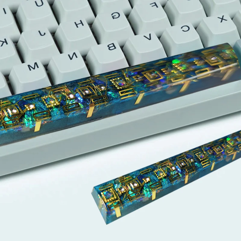 

Punk Heavy Handmade Creative Custom Personality Resin KeyCap 6.25u Space Bar Mechanical Men’S Gift Key Board Cap