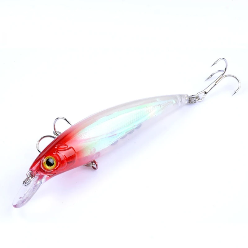color-1 Новая модель Minnow topводяные шарики для рыбалки приманка Лазерная рывка жесткая приманка с крючком BKK 3D глаза megabass Троллинг воблер dynabait - Цвет: color-1