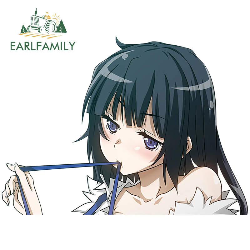 

EARLFAMILY 13cm x 9.5cm for DanMachi Hestia Personality Anime Scratch-Proof Car Stickers Windshield RV Cartoon Motorcycle Decal