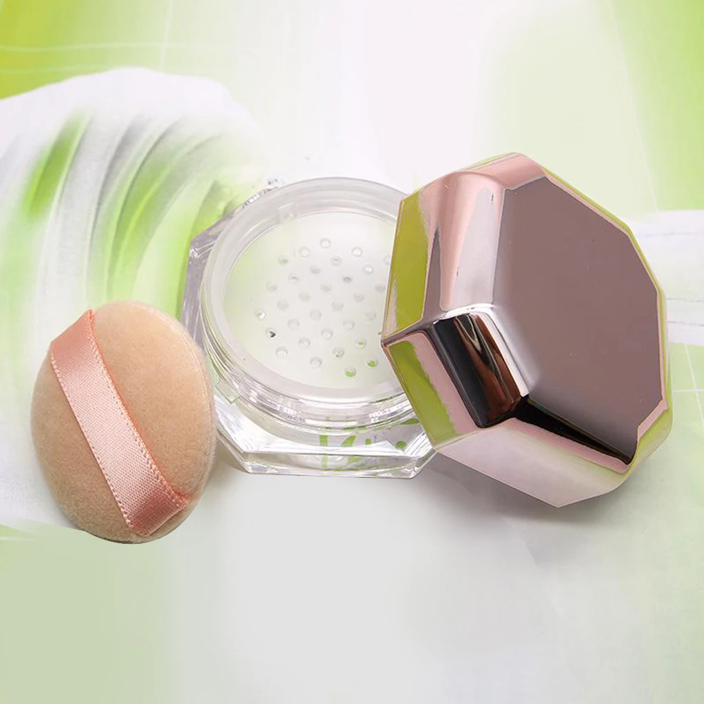 

8ML 0.28OZ Plastic Empty Powder Case Face Powder Makeup Jar Travel Kit Blusher