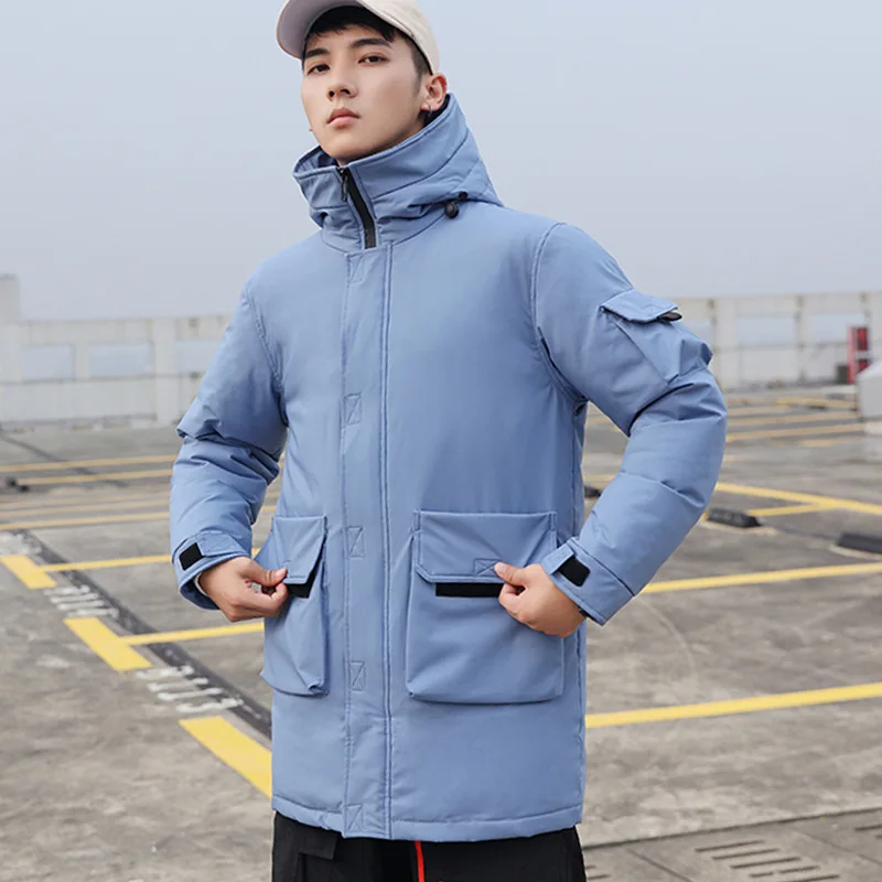 Коллекция 2019 года стильное корейское зимнее пальто мужская куртка в стиле