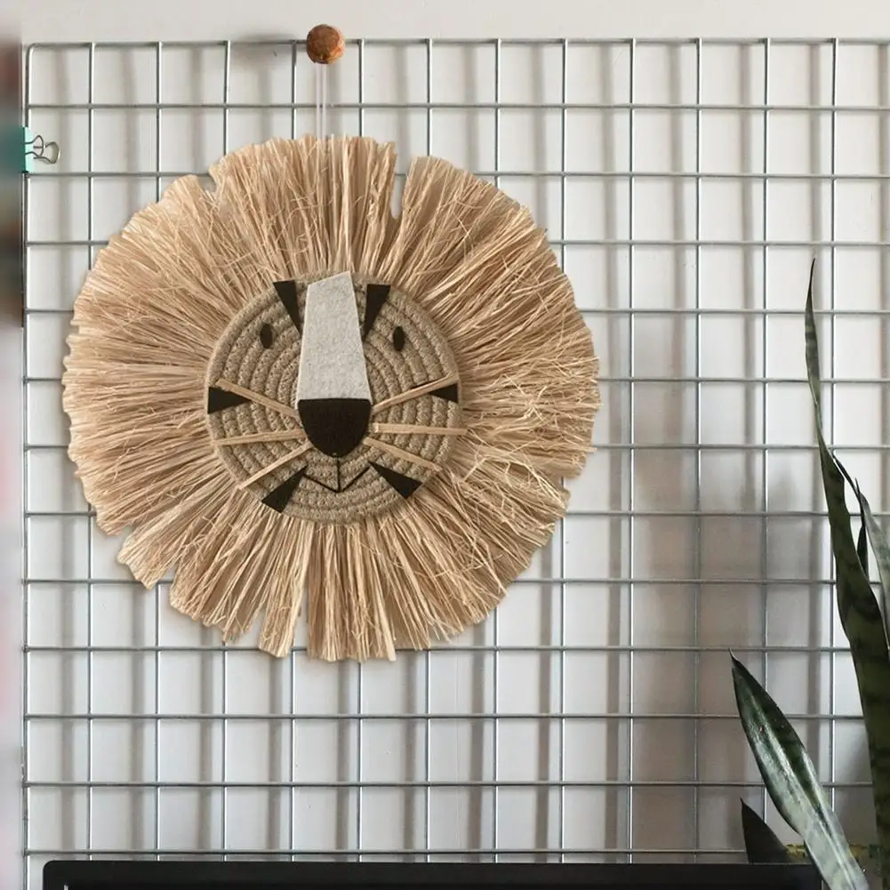 Настенные художественные Подвески ручной вязки с головой животного подвеска