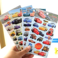 1 pcs disney genuine toy stickers toys pixar cars mcqueen children cartoon stereo 3d sticker toy christmas birthday gift