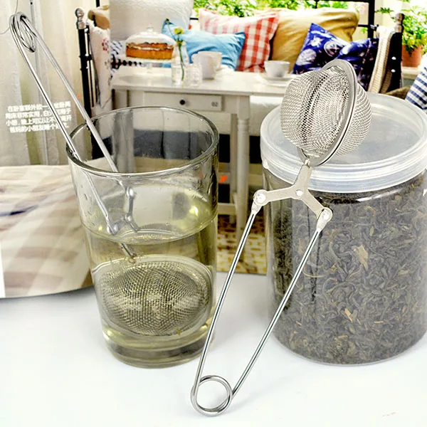 

Stainless Steel Tea Infuser Sphere Mesh Tea Strainer Coffee Herb Spice Filter Diffuser Handle Tea Ball