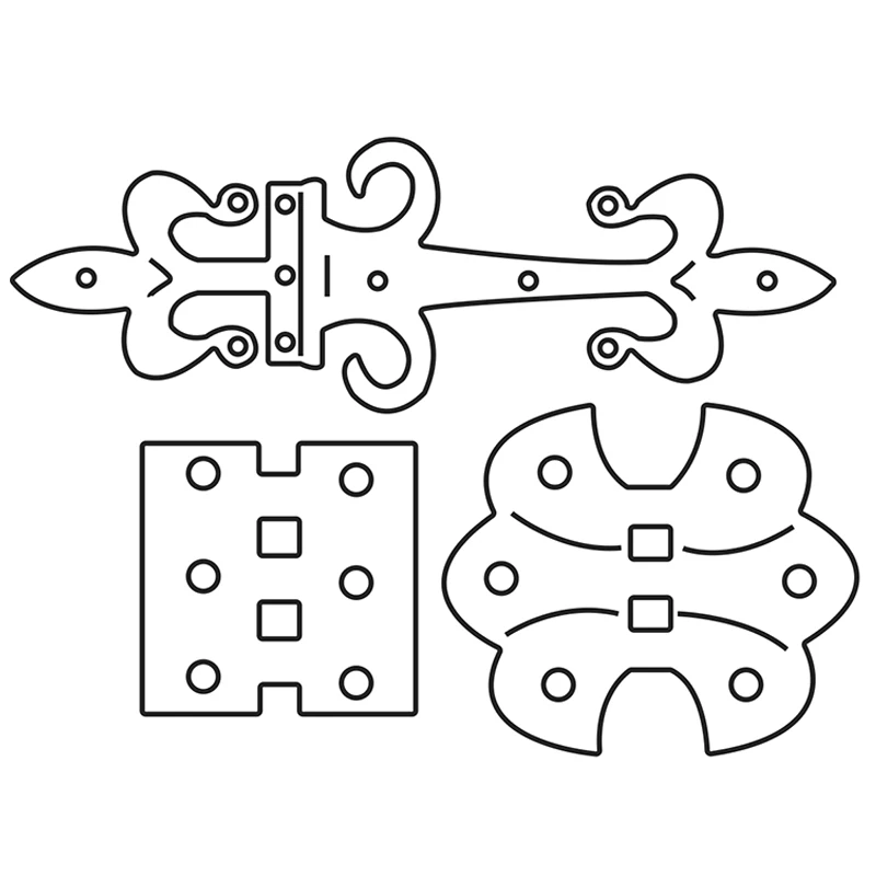 2021 Новый стимпанк дверной замок металлический Трафаретный вырубной Штамп для