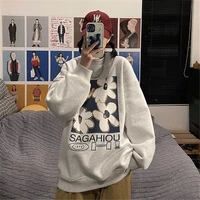 streetwear printed long sleeve women sweatshirt spring and autumn 2021 vintage clothes pullover female loose cotton chic hoodies
