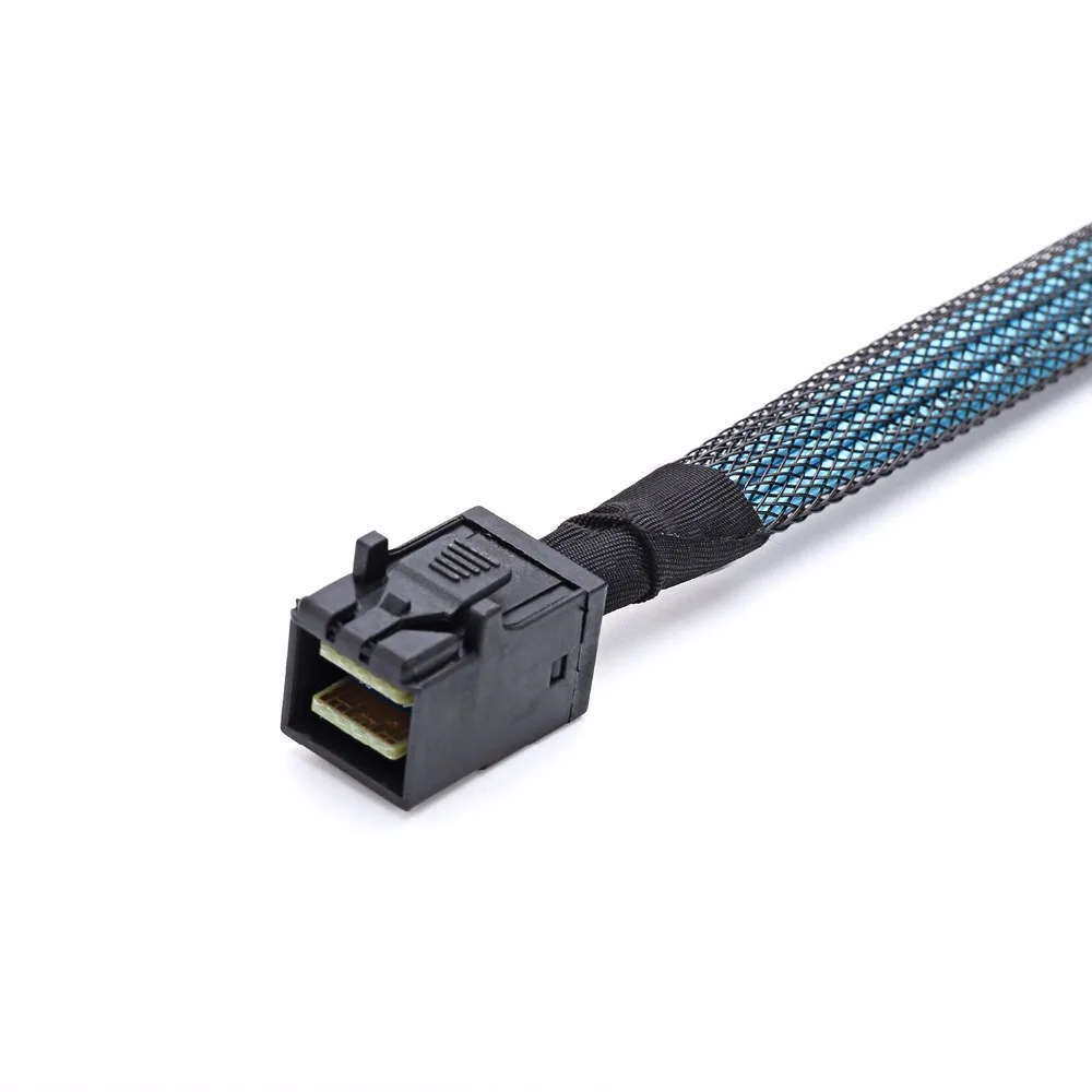 

20PCS AS SATA Cable SFF-8643 To 4 SFF-8482 Internal Mini SAS HD to 4 SFF8482 connector with 15pin Power Port Hard Drive Splitter
