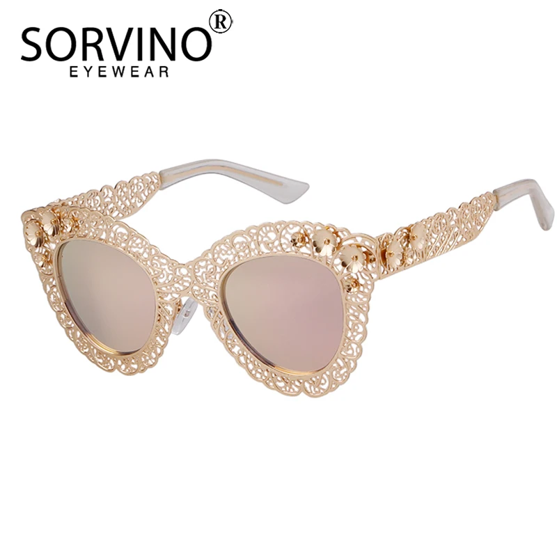 Солнцезащитные очки кошачий глаз SORVINO SP169 женские винтажные Роскошные брендовые