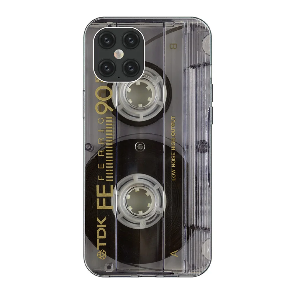 soft tpu fundas retro cassette tape for xiaomi redmi note 10 5g 10s 10 pro max back cover mobile phone bag free global shipping