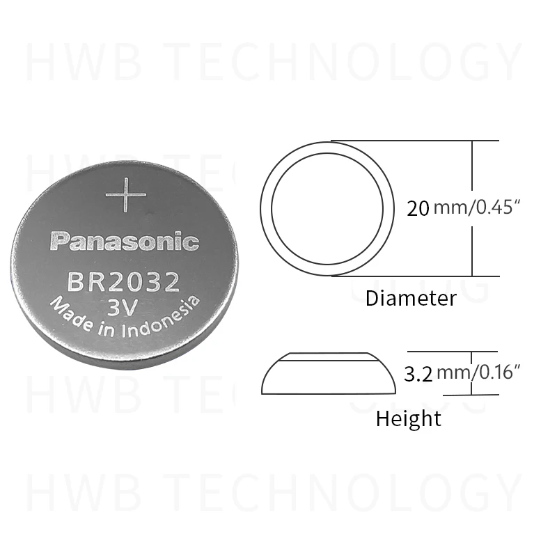 4 шт. новый оригинальный аккумулятор для Panasonic 3 в BR2032 батарея BR 2032