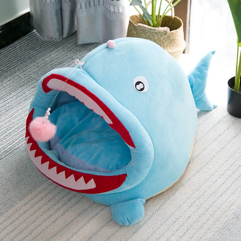 Симпатичная теплая кровать для домашних животных кошек моющаяся собак Конура