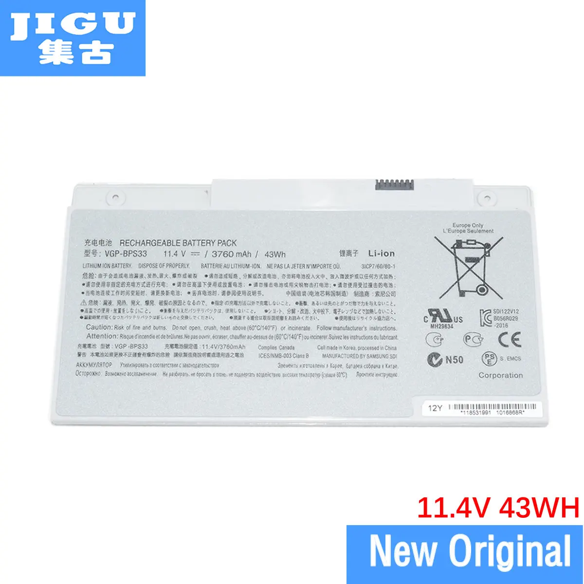 Оригинальный аккумулятор JIGU VGP-BPS33 для ноутбука SONY VAIO SVT14 SVT15 T14 T15 SVT14113CX SVT151190X 11 4 в