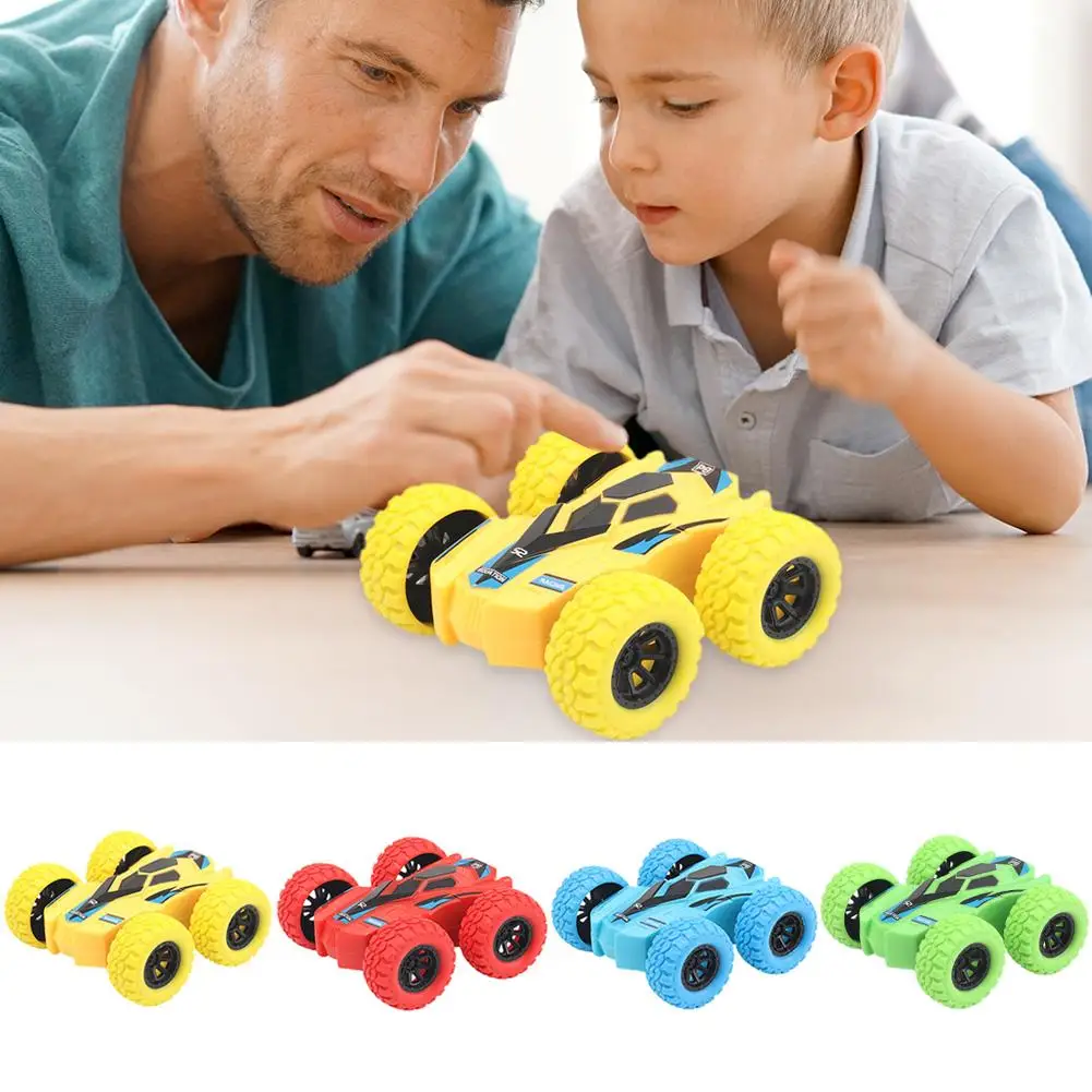 

Mini Creative Funny Double-Side Vehicle Inertia Safety Crash worthiness and Fall Resistance Shatter-Proof Model for Kids Toy Car