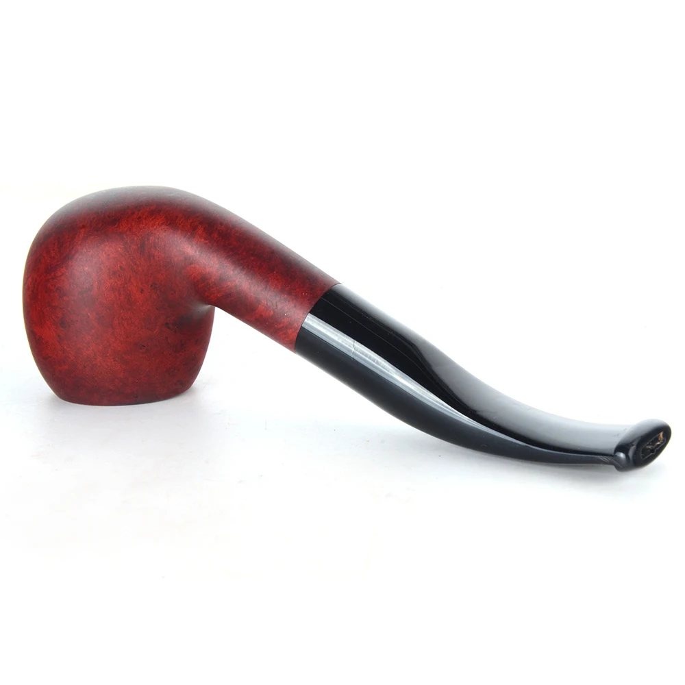 Бриар трубы табака курительная труба гладкая отделка 9 мм фильтр изогнутая форма