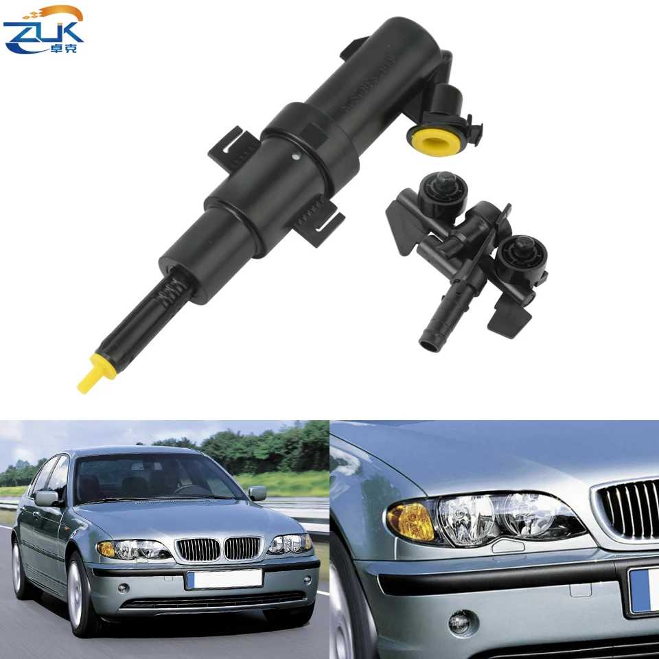 ZUK Car Accesories Headlight Washer Nozzle For BMW 3 Series E46 1997-2006 Front Headlamp Cleaning Water Spray Jet Actuator Pump