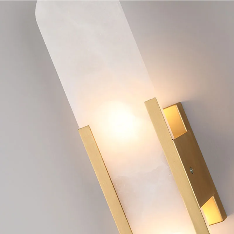 

Modern Marble LED Wall Lamp Lighting Fixtures Bedroom Bedside Study Lights Luxury Bar Wall Light Loft Aisle Sconces Decor Lamps