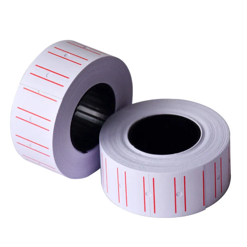 

5 Roll Self Adhesive Price Label Sticker Paper Price Labels Tag Single Row For Price Labeller Suitable for Grocery Supermarket