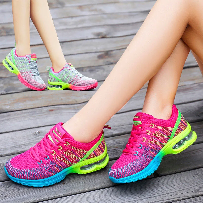 Женские кроссовки с круглым носком Taoffen легкие повседневные размеров 35-42