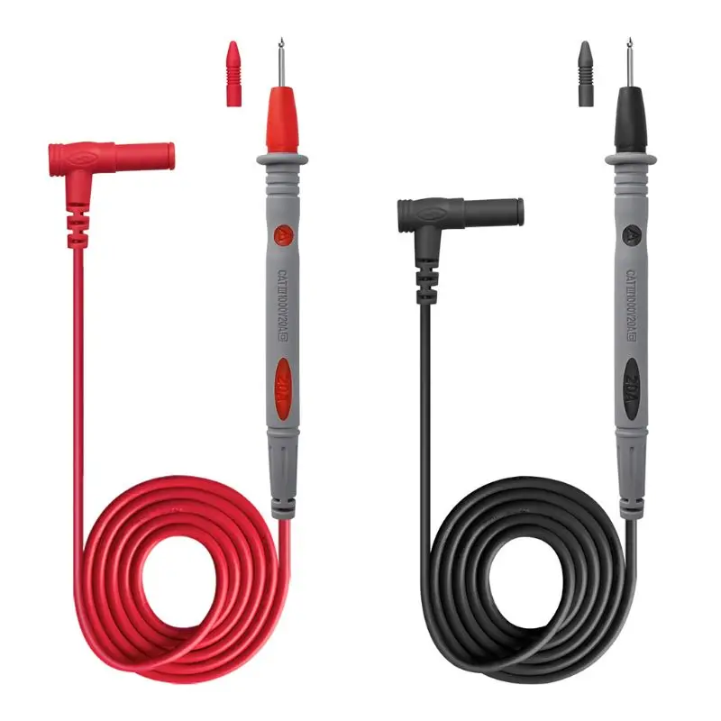 

PT1033 Multimeter Test Lead 1000V Flame Retardant Needle Probe Silicone Cable