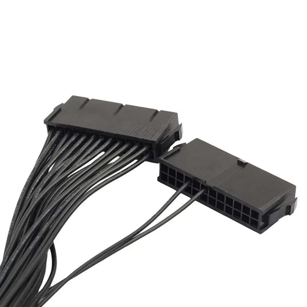 

24-контактный двойной блок питания ATX адаптер материнской платы PSU, разветвитель, адаптер, вторичный кабель питания N1L7