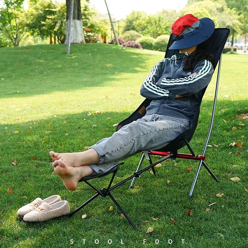 Складной стул для отдыха на природе складной удлинитель ног портативное кресло с