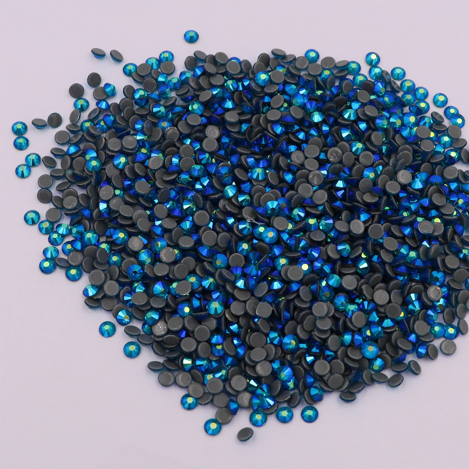 Стразы с голубым цирконием/Темный Аквамарин AB стеклянные стразы горячей