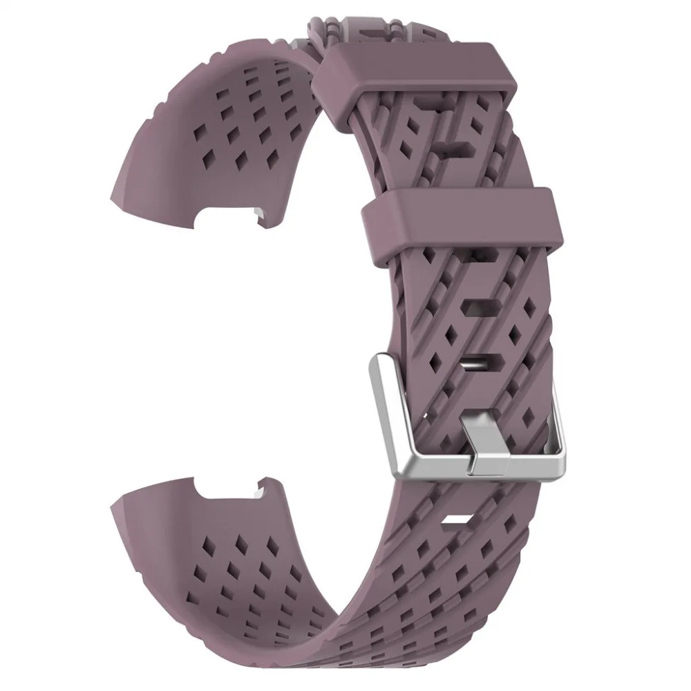 Браслет ремешок для fitbit модный спортивный дышащий силиконовый браслет ремешок для Fitbit Charge 3 Прямая поставка