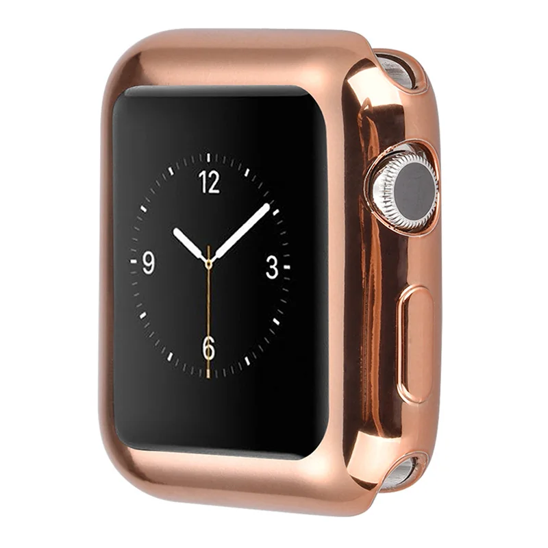 Чехол KLFS для Apple Watch 4, 3, 2, 1, 40 мм, 44 мм, 360, прозрачный ТПУ защитный чехол, полный чехол для Iwatch 4, 3, 2, 1, 38 мм, 42 мм - Цвет ремешка: B