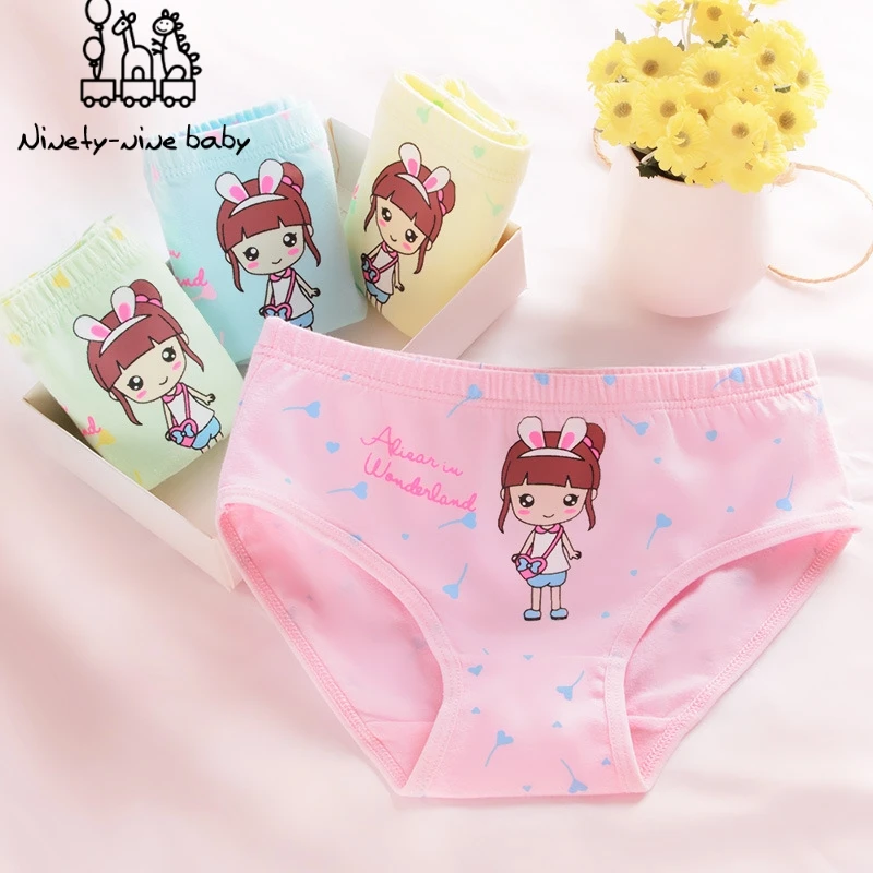 6 шт. трусы для маленьких девочек детское хлопковое нижнее белье красивые с