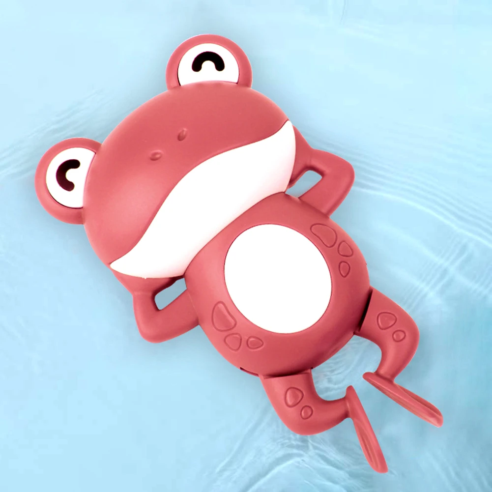 

3pcs Gifts Small Shower Baby Bath Toy Toddler Children Kids Wind-up Clockwork Bathroom Swimming Pool Water Game Animals Frog