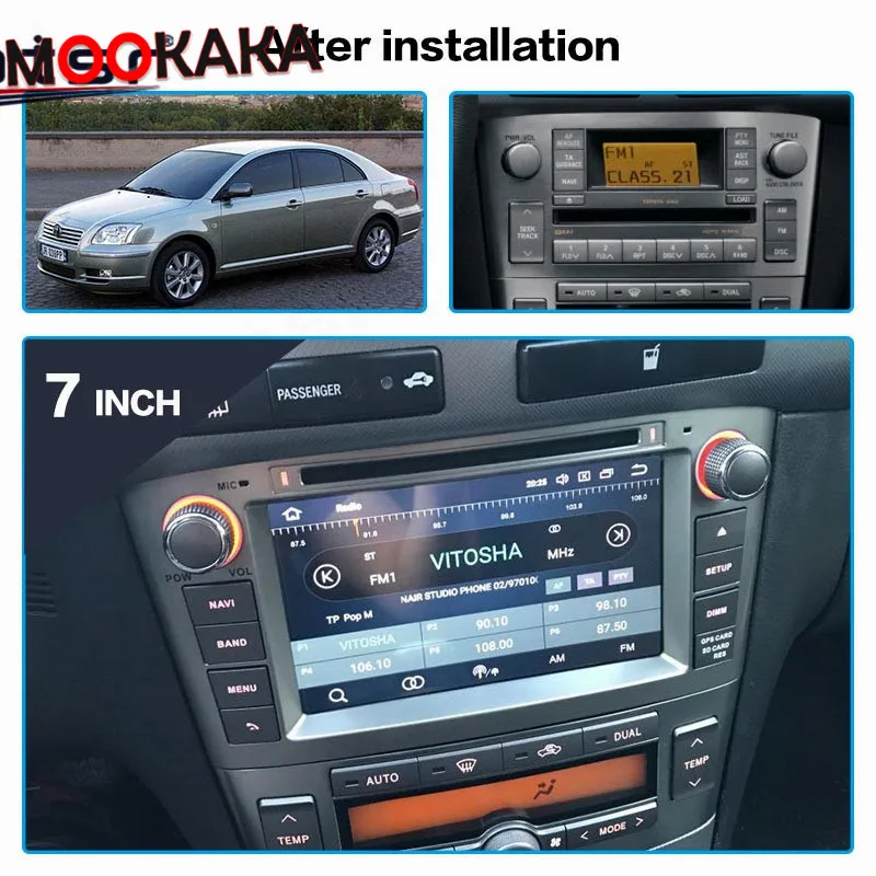 

DSP IPS 2 Din Android 10 Car Radio Multimedia Player DVD GPS Navigation For Toyota Avensis/T25 2002-2008 Stereo WIFI Head Unit