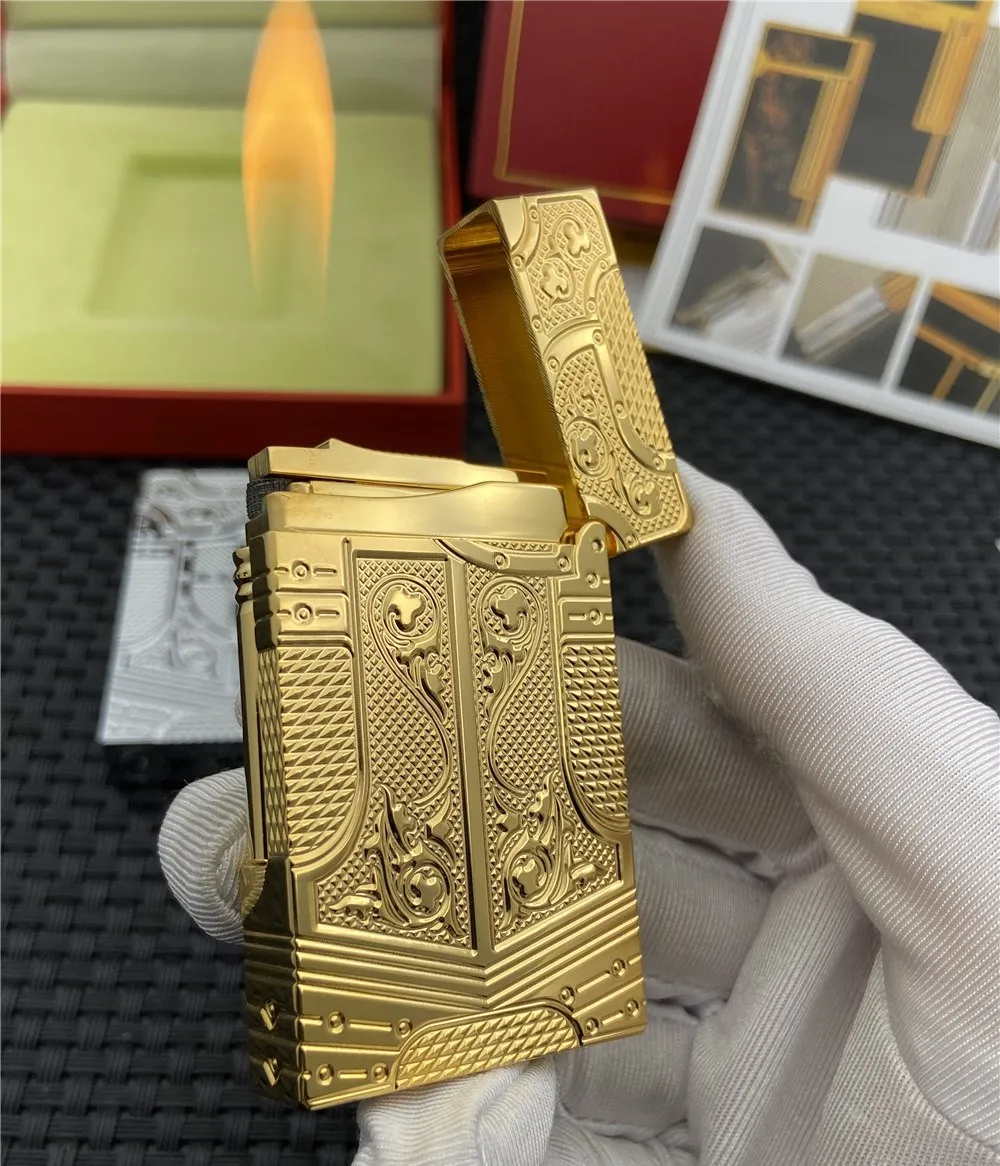 S.T газовая Зажигалка Ветрозащитная для сигарет Dupont яркая звуковая Зажигалка!