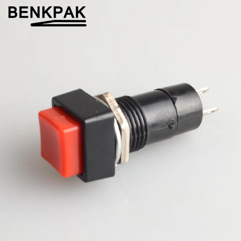 12 мм Мгновенный кнопочный переключатель красного и зеленого цвета с пружинным
