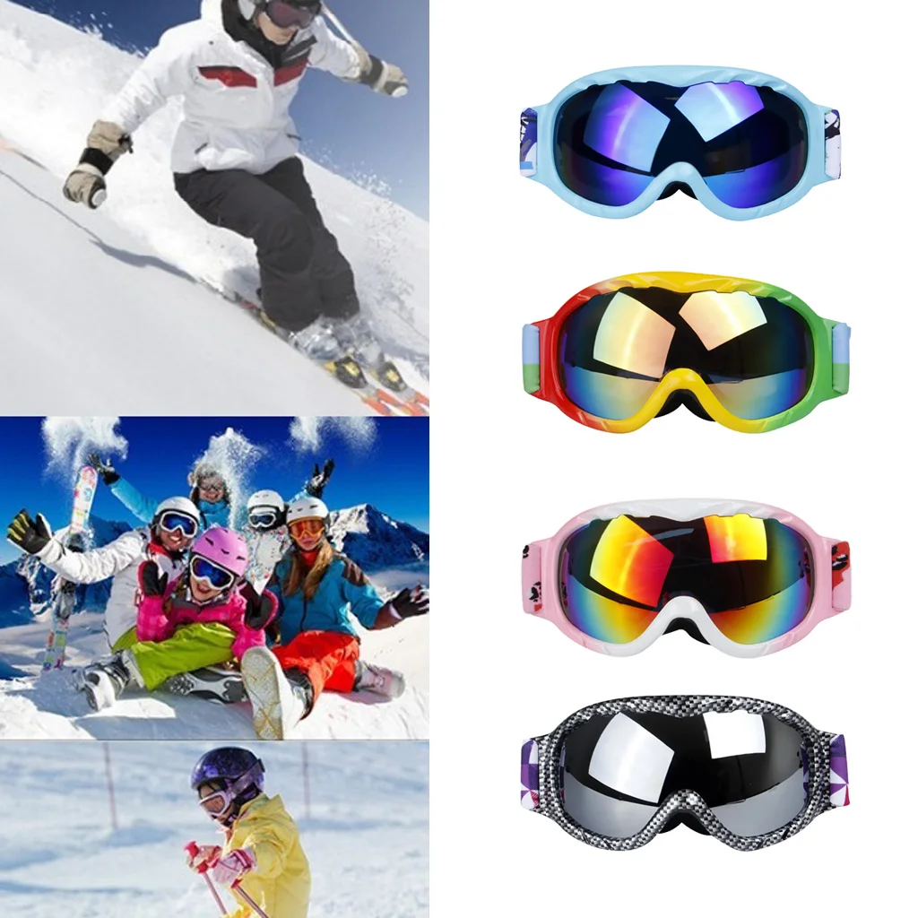 

Anti-Fog Kids Ski Skiing Goggles With Adjustable Snow Snowboarding Glasses