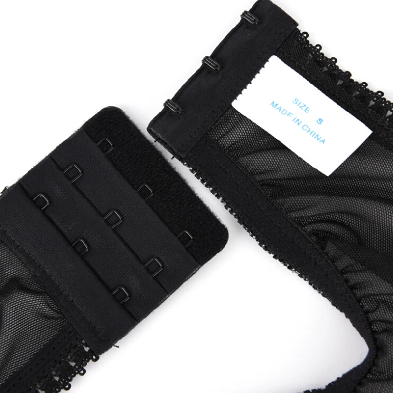 Женский сексуальный пояс-подвязка с 6 широкими лямками роскошный сеткой черный