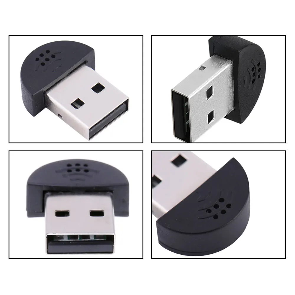 Мини USB 2,0 Микрофон Портативный Студийный, для речи микрофон аудио адаптер драйвер бесплатно для ноутбука/ПК/MSN/Skype