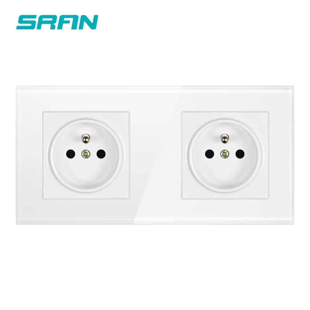 Настенная 16A Франция стандартная Многополосная розетка заземленная