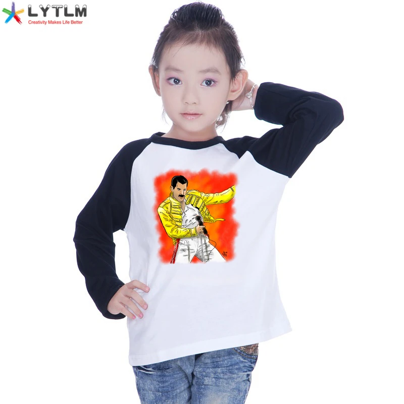 LYTLM Queen Freddie Mercury T Shirt Enfant Fall Baby Tshirt Tops Moletom Feminino Inverno Rock and Roll Tee Garcon | Детская одежда и