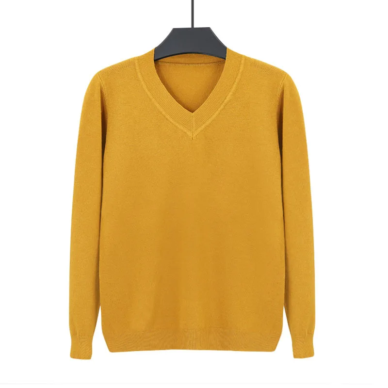 

Autumn Knitted Green Sweater Long Sleeve V-neck Girls Colorful Sweaters Ladies Korean Fashion Pullover One Size Women Knitwear