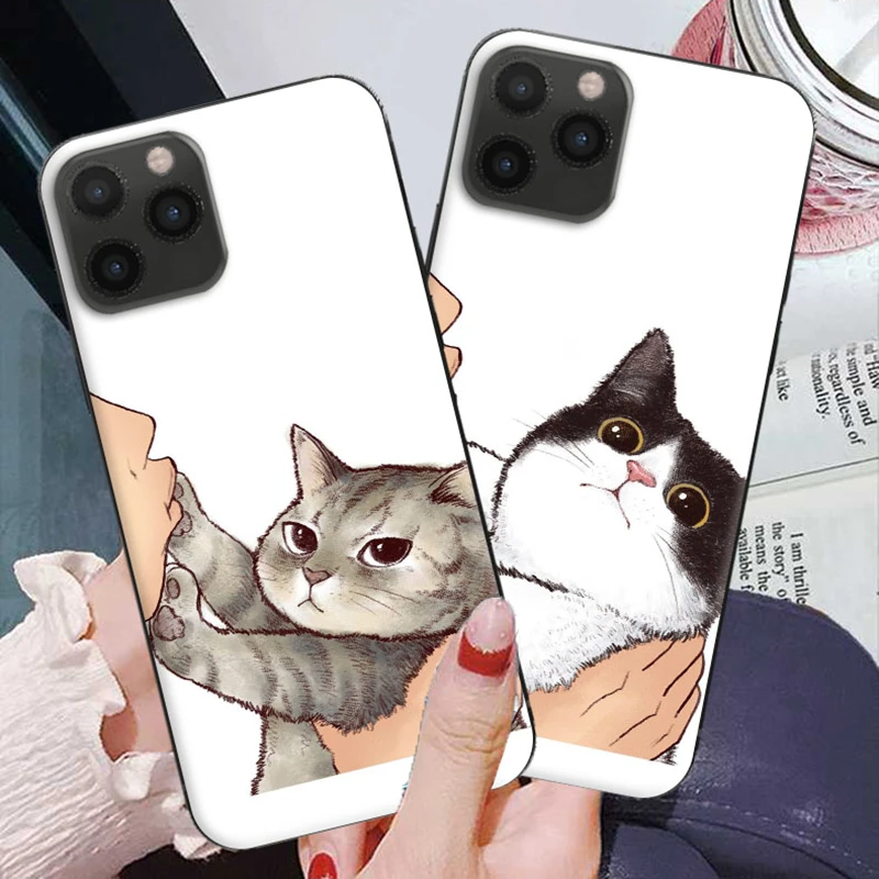 

Cats Print For iPhone 12 Pro Case Phone Case For iPhone 12 Mini 11 Pro Max 8 7 Plus X XS Max XR Cover Cute Cats For Girls