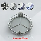 4 шт.компл. 75 мм, черная Автомобильная наклейка на колесо, Центральная крышка колеса, колпачок ступицы колеса, ободка обода, значок для Mercedes Benz W202 W210 CLK