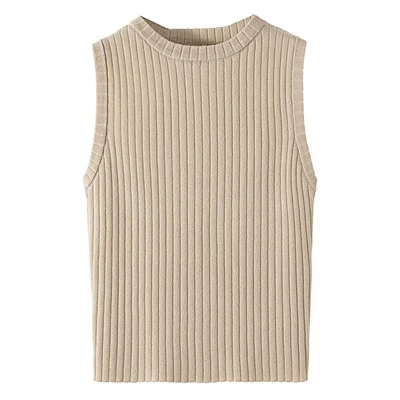 Женская майка для фитнеса TingYiLi летняя Трикотажная черного белого бежевого