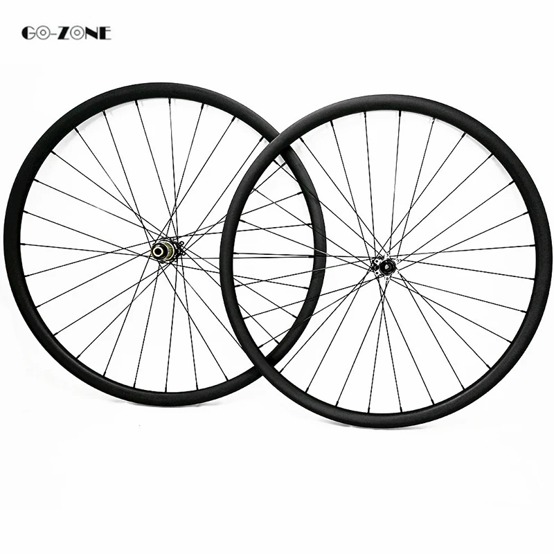 

29 inch asymmetric 30.5x19.5mm tubeless mountain disc wheels novatec D411SB D412SB 100X15 142X12 29er mtb bike carbon wheelset