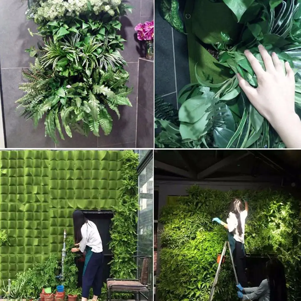 Настенный мешок для посадки деревьев висящий цветочный горшок сумка хранения