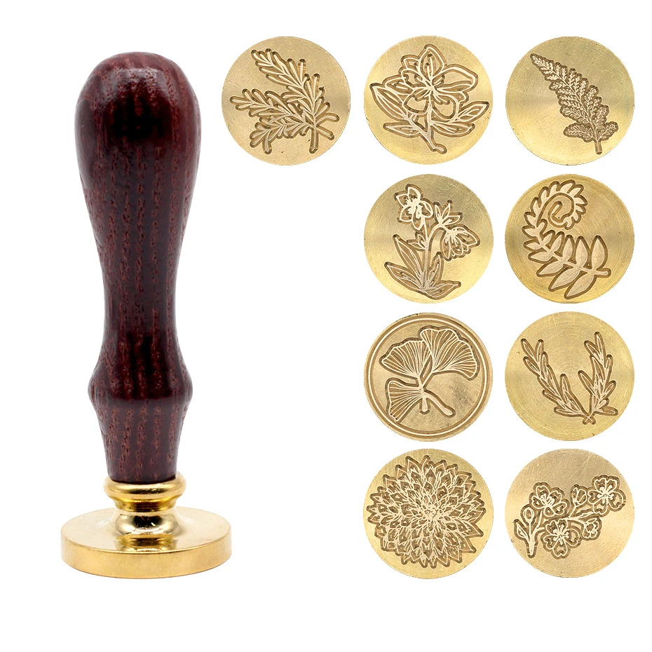 1 шт. антикварные растения металлический уплотнительный штамп для розовых сердец