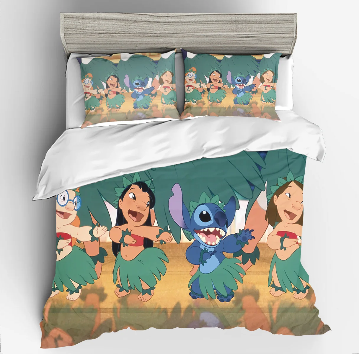 

Disney Cartoon Lilo & Stitch Bedding Set Duvet Cover Sets Pillowcases Cartoon Boy Girl Children Birthday Gift