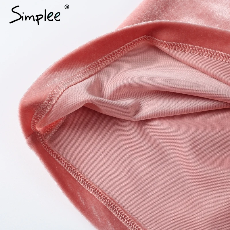 Женское бархатное платье Simplee со шнуровкой винтажное короткое вечернее